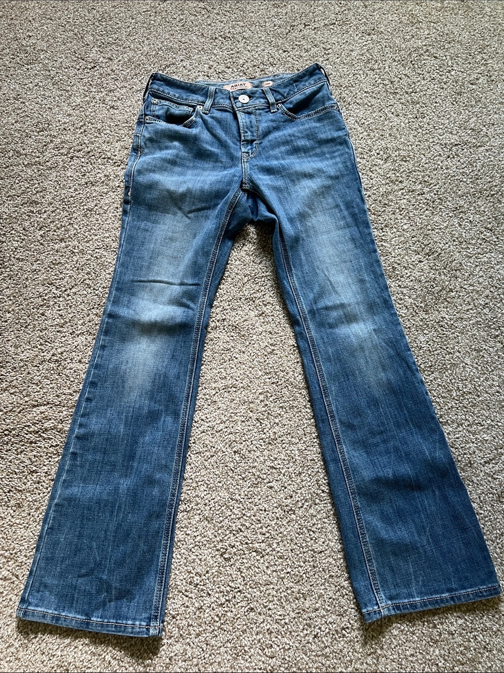 Ariat Jeans Women 28R Blue Crete Perfect Rise Boot Cut Naz Stretch Denim Western